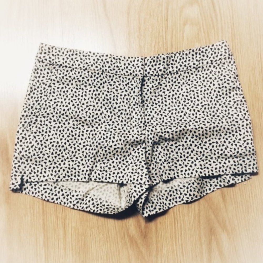 Black and White Short Shorts